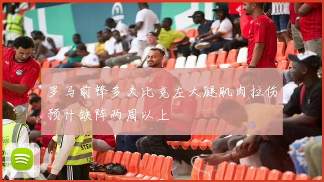罗马前锋多夫比克左大腿肌肉拉伤预计缺阵两周以上